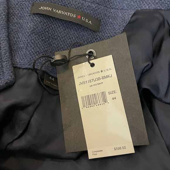 John Varvatos Cotton Jacket Sz 44/XL - Picture 9 of 9